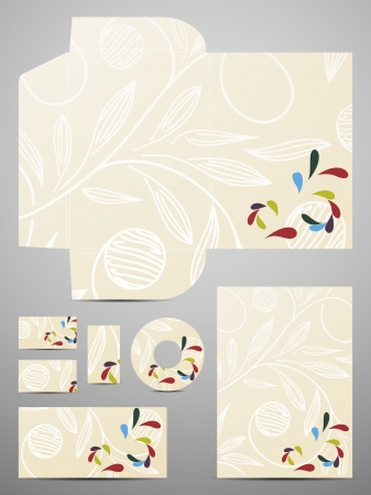 stationery setのイラスト素材