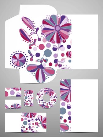 stationery setのイラスト素材