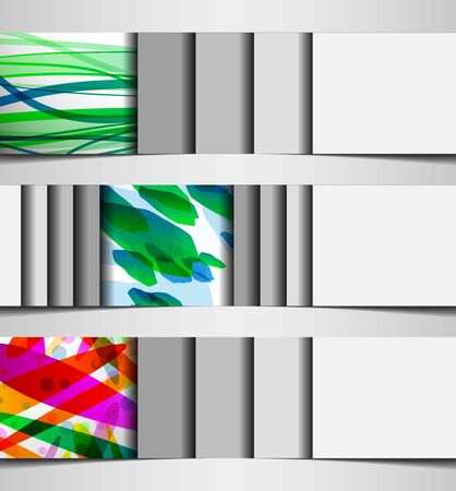 banner with abstract patternのイラスト素材