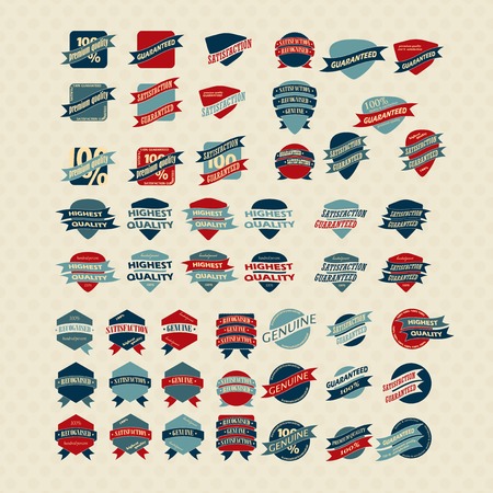 Vintage Retro Icons And Labelsのイラスト素材