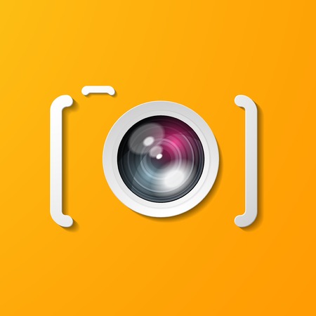 photo camera iconのイラスト素材