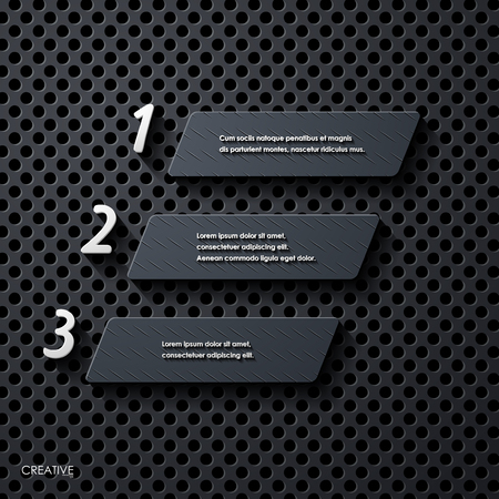 modern infographic, realistic design elementsのイラスト素材