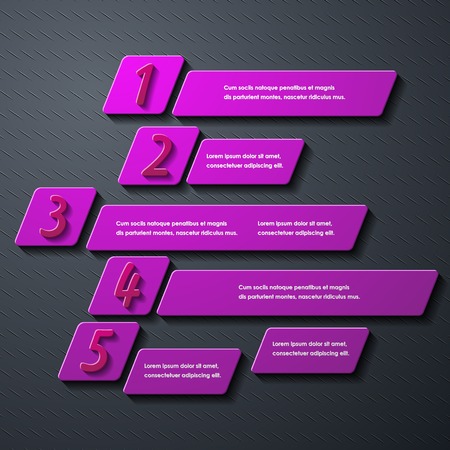 modern infographic, realistic design elementsのイラスト素材