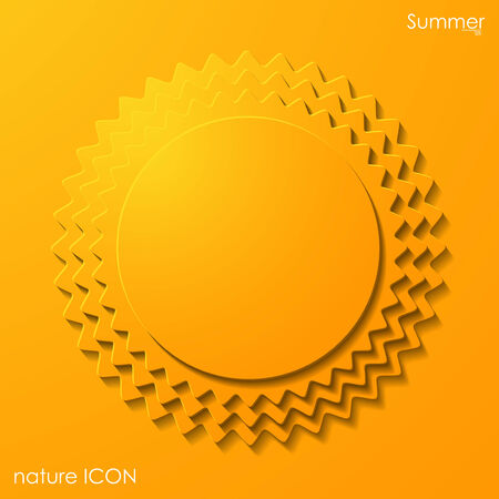summer sun iconのイラスト素材