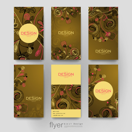 floral ornament brochure template. Creative modern designのイラスト素材
