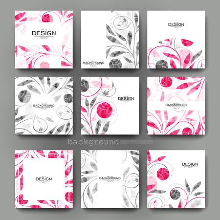 floral ornament vector brochure template. Flyer Layout. Creative modern designのイラスト素材