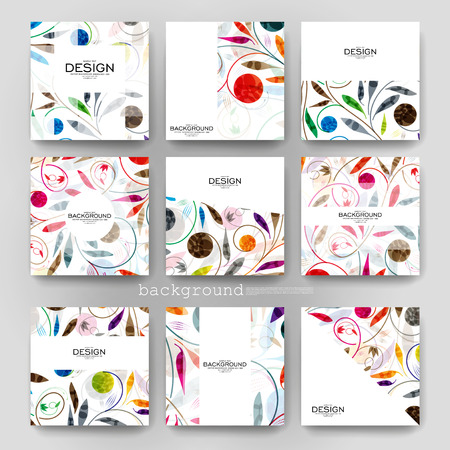 floral ornament vector brochure template. Flyer Layout. Creative modern designのイラスト素材