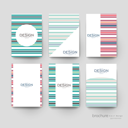 abstract vector brochure template. Flyer Layout. Creative modern designのイラスト素材