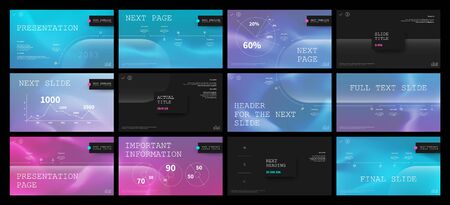 Presentation template design. Vector infographics. Use in Presentation flyer and leaflet corporate report marketing advertising annual report banner. Multipurpose template for presentation slide.のイラスト素材