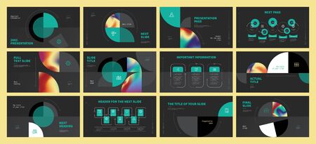 Presentation template designのイラスト素材