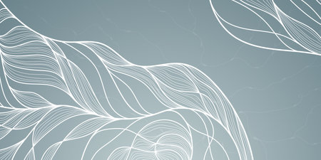 Vintage coloring linear abstract backgrounds. Smooth waves of thin lines of gentle color. Great for printing, posters, flyers, packaging, invitations, postcards, textile designs and other accessories.のイラスト素材