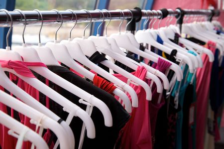 Clothes rackの写真素材