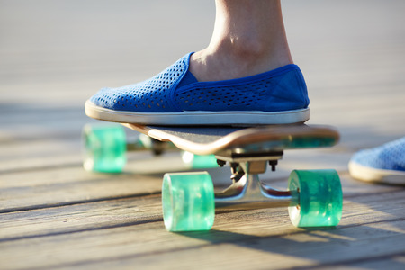 Close up of skateboard, urban lifestyle