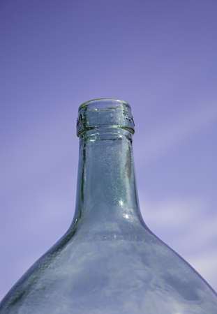Glass bottle, empty container outdoorsの写真素材