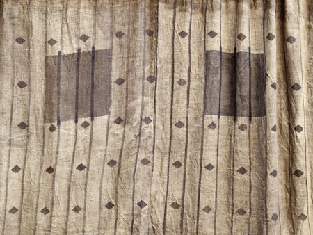 Decorated curtain, curtain of street theaterの写真素材