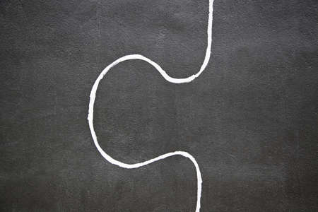 Curves painted on the wall, artistic detail in the cityの写真素材