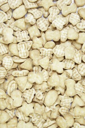 Snack crackers, detail salty food, snack food, crispyの写真素材