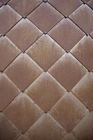 Rusty metal wall, detail texture metal background, decorated in the city wall, wallpaperの写真素材