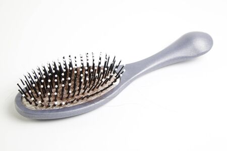 Fallen hair comb, hair comb detail fallen head, beauty for women, isolated objectの写真素材