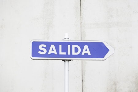 Output signal in the city, detail of an information signal on the streetの写真素材