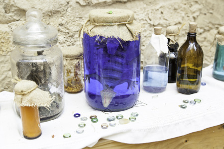 Witchcraft objects, object detail for witchcraft, halloweenの写真素材