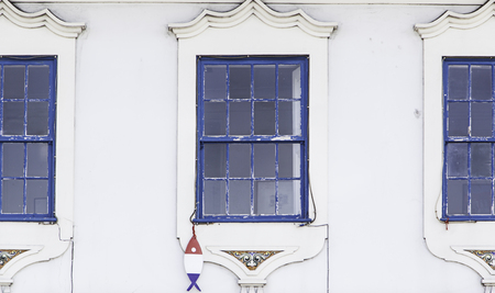 Lisbon old facade, detail of an old street portugal, tourism