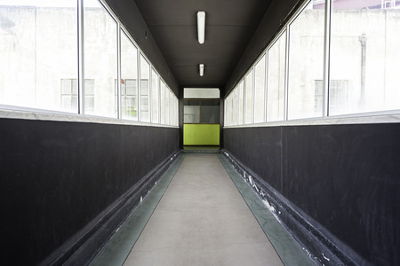 An old factory hall, detail of an old hall, insideの写真素材