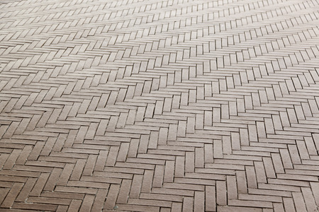 Bricks floor, detail of a floor decorated with ceramics