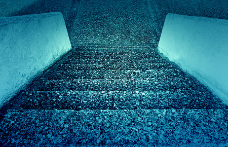 Old stone stairs, detail of an old medieval buildingの写真素材