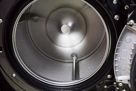 Interior of a washing machine drum, detail of washing machine