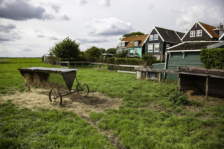 Old Dutch houses, detail of tourism in Europeの写真素材