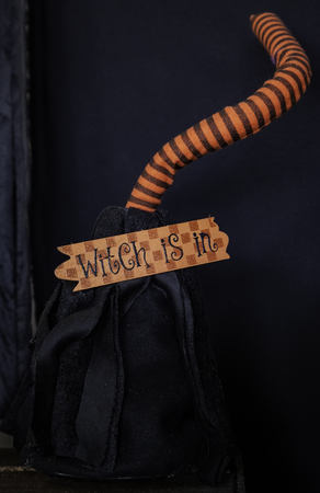 Witch bag halloween, decoration detail terrifies