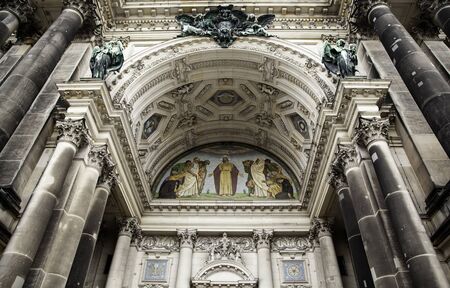 Berlin Cathedral, detail of old cathedral in Germany, tourismの写真素材