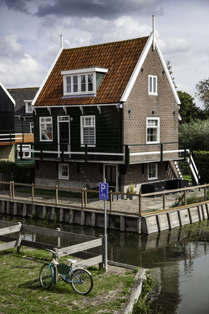 Old Dutch houses, detail of tourism in Europeのeditorial素材