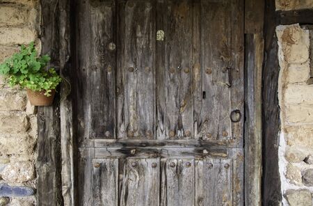 Old closed wooden window, construction and architecture
の写真素材