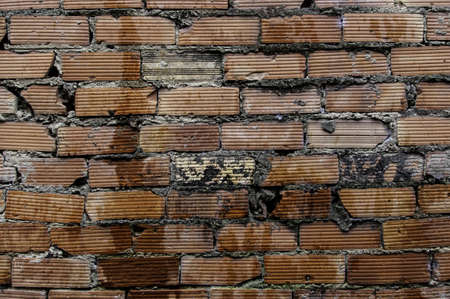 Old brick background, detail of old architecture