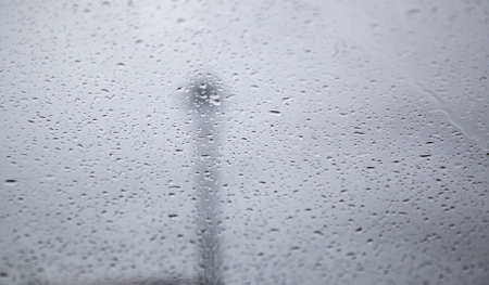 Detail of rain and cold a winter day