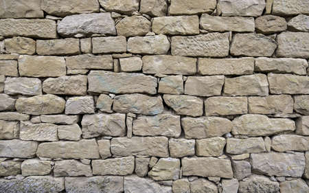 Detail of old mud brick wallの写真素材