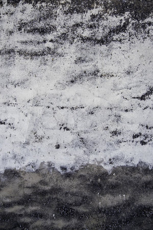 Detail of old cement wall outside, abandonment and ruinの写真素材