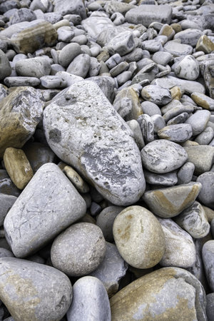 Detail of old stones eroded by the passage of timeの写真素材