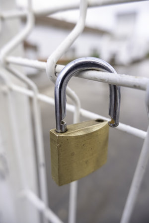 Protection lock detail to prevent theft and crimeの写真素材