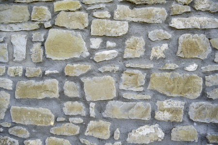 Detail of cladding and decoration on a wall outsideの写真素材