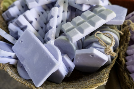 Detail of aromatic soaps with shapesの写真素材