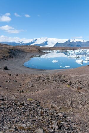 view of the lake in Iceland Jokulsarlonの写真素材