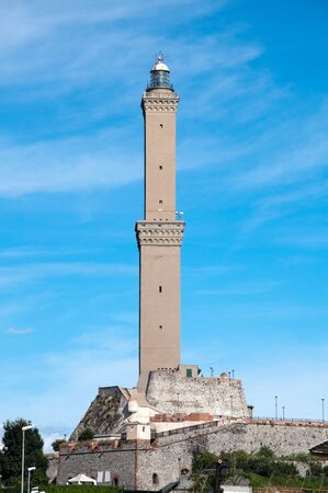 lantern symbol of the city of genoaの写真素材