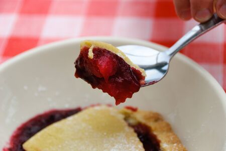  fruit cake in a restaurant in cornwallの写真素材