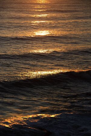 sunset over the sea Boccadasseの写真素材