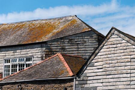 roofs in Padstow in Cornwallの写真素材