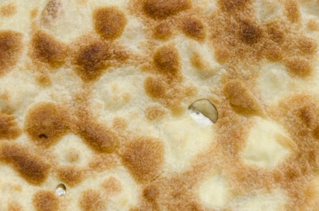 focaccia with cheese baked in a wood oven