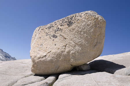 rock on Tioga pass in Yosemite National Park in California in America